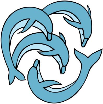 Dolphins vector icons