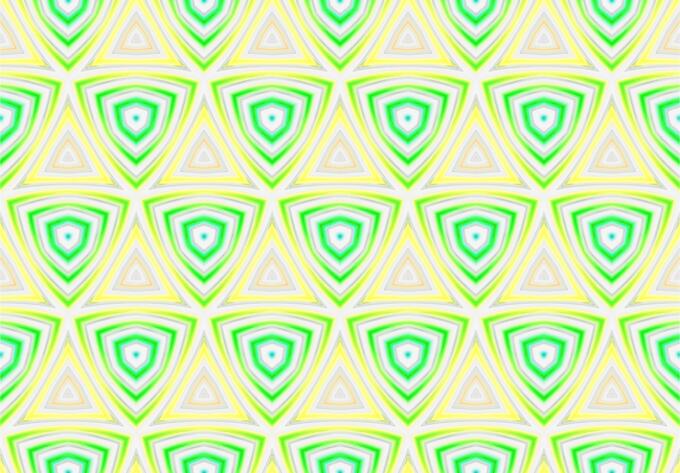 Background pattern with yellow and green triangles