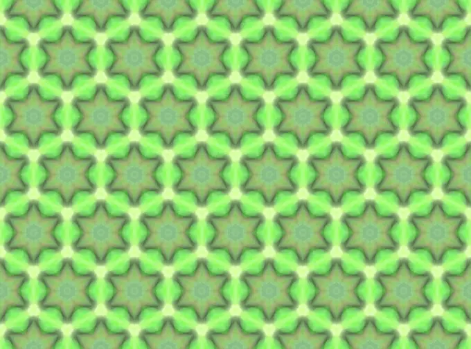 Background pattern with green flowers
