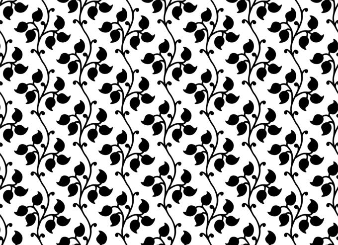 Black leaves on white background