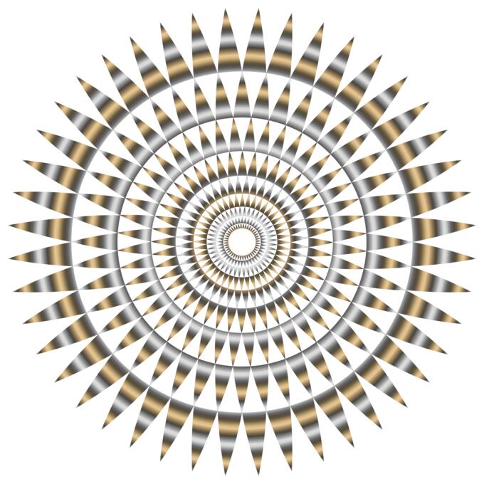 Abstract metallic vortex