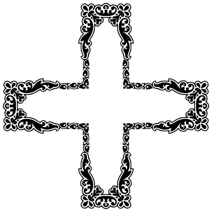 Art Deco cross