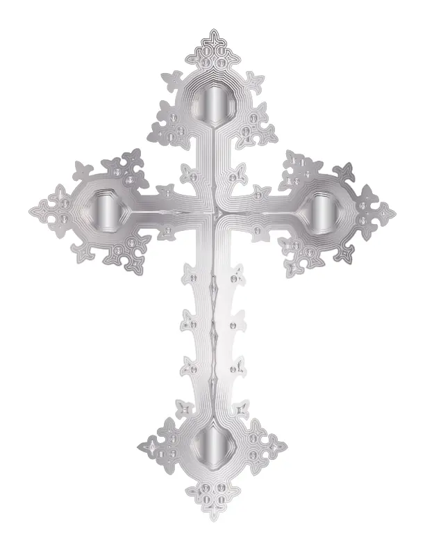 Platinum ornate cross