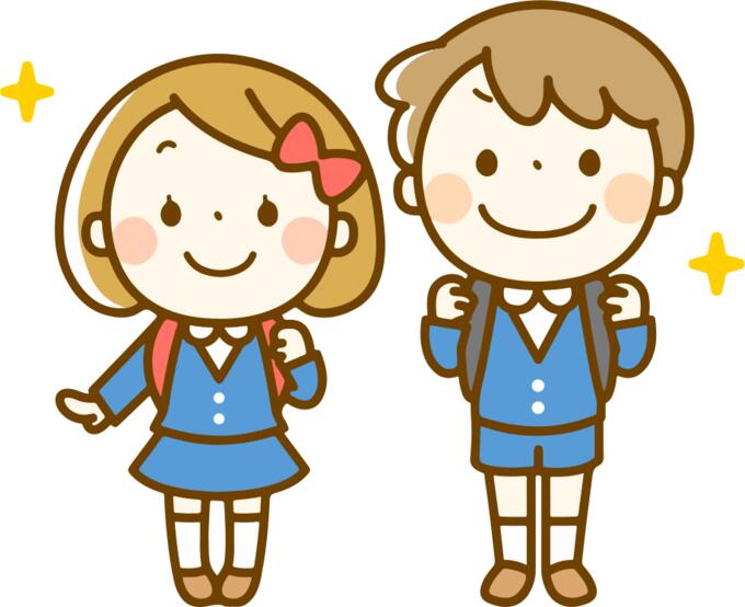 Students with backpacks