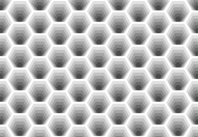 Hexagonal pattern vector image