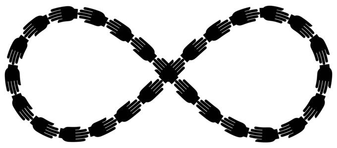 Helping hands infinity
