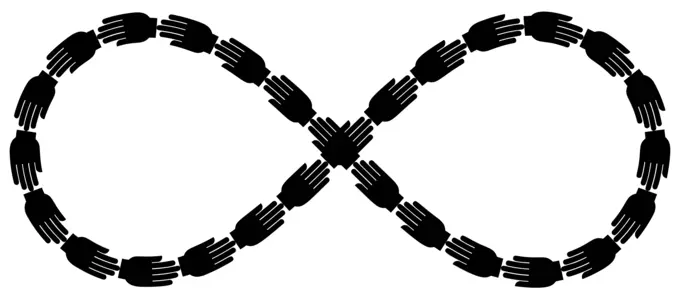 Helping hands infinity
