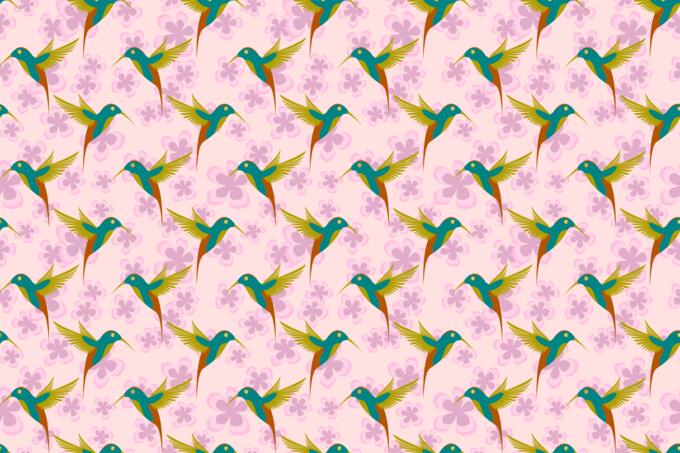 Bird pattern vector image