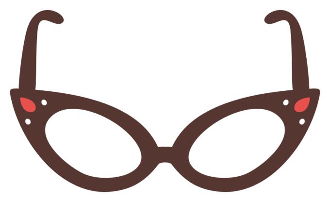 Cat eyeglasses