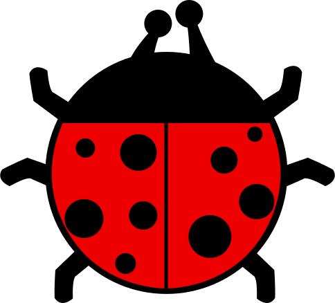 Ladybug in flat colors