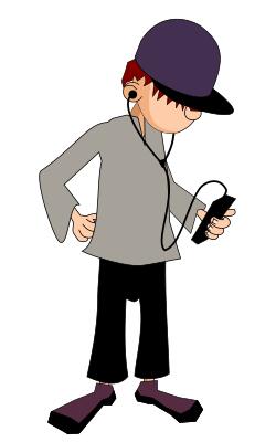 Man with headphones