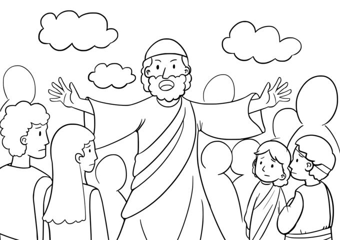 Moses with people