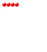 Four red beads