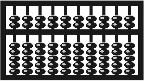 Abacus vector silhouette