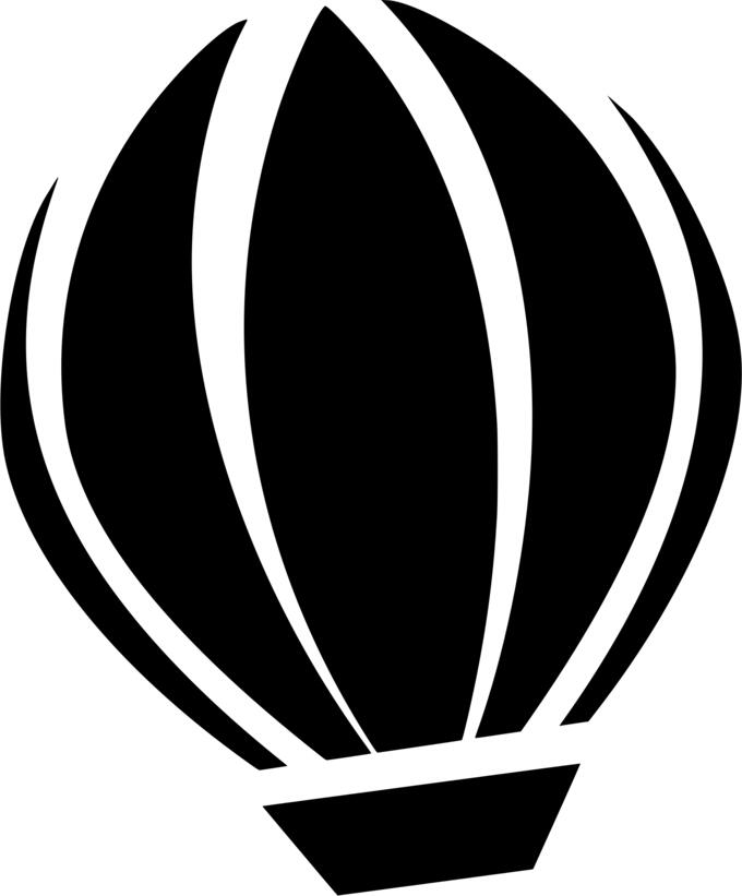 Balloon vector silhouette