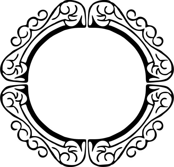 Ornate frame vector image