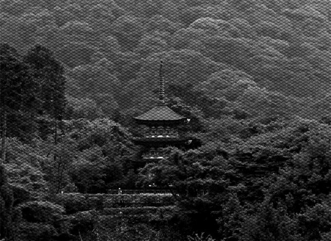Pagoda in forest
