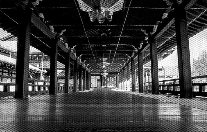 Pagoda indoors