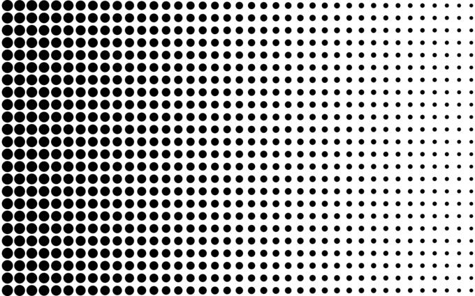 Halftone effect background vector image