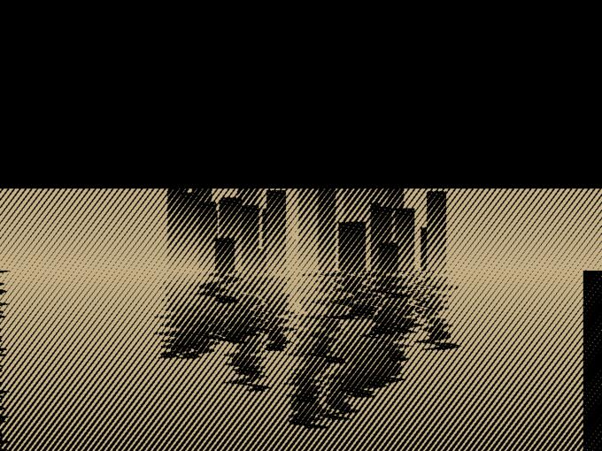 City skyline reflection