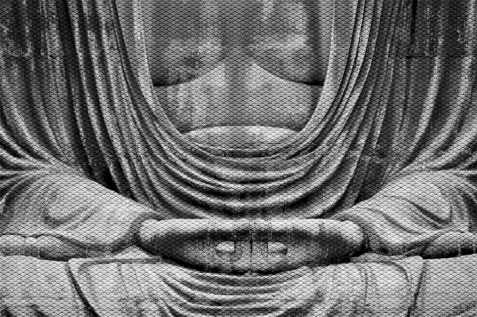 Half of statue