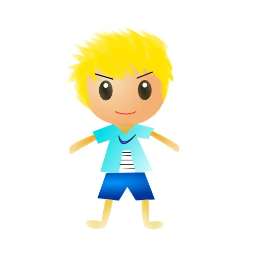Yellow-haired kid