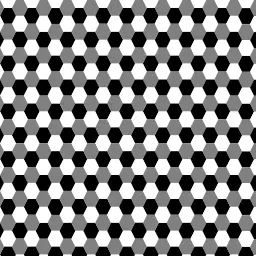 Hexagon gray scale