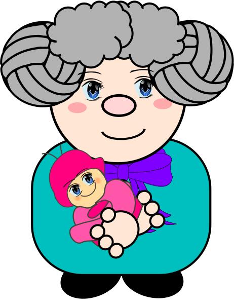 Grandmother with baby