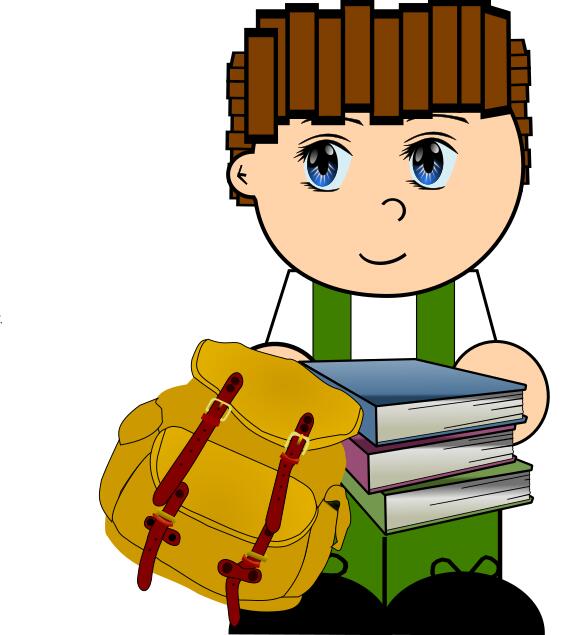 Cartoon schoolboy