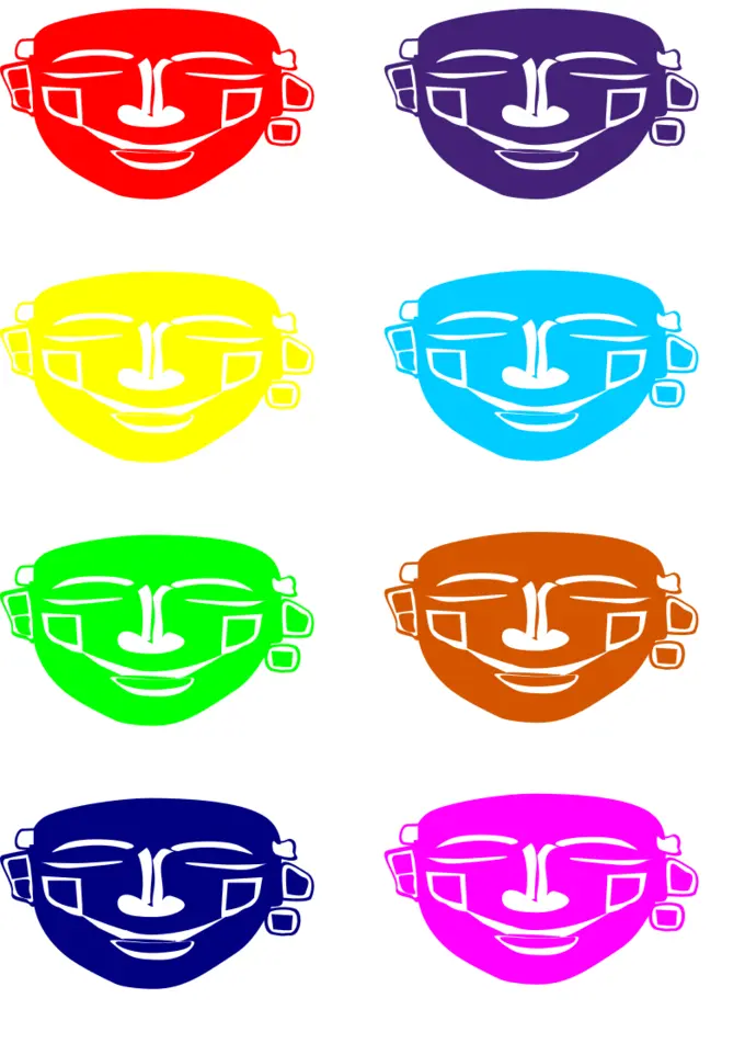 Colorful traditional masks