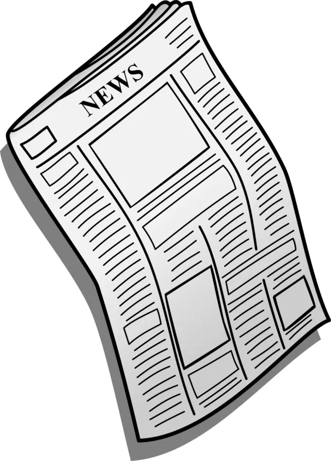 Newspaper vector icon