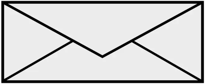Black and white envelope