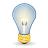Light bulb vector icon