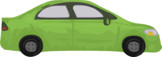 Green automobile vector image
