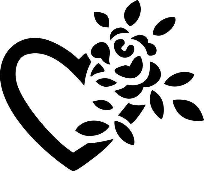 Rose and heart