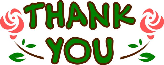 ''Thank you'' decoration