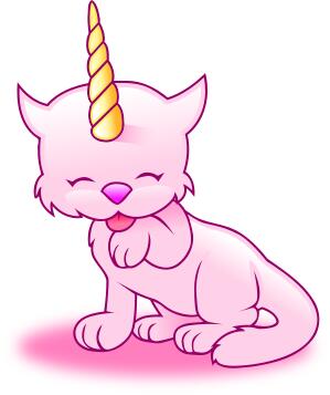 Cat with horn