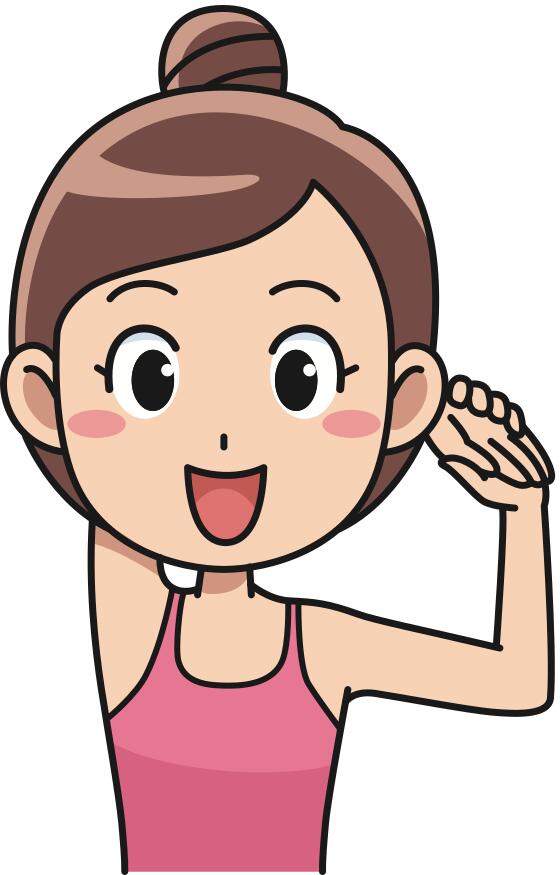 Woman stretching vector image