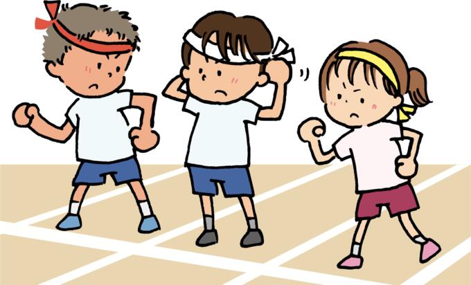 Kids on starting line