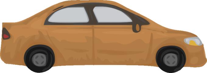Brown car