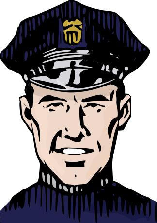 Policeman in portrait