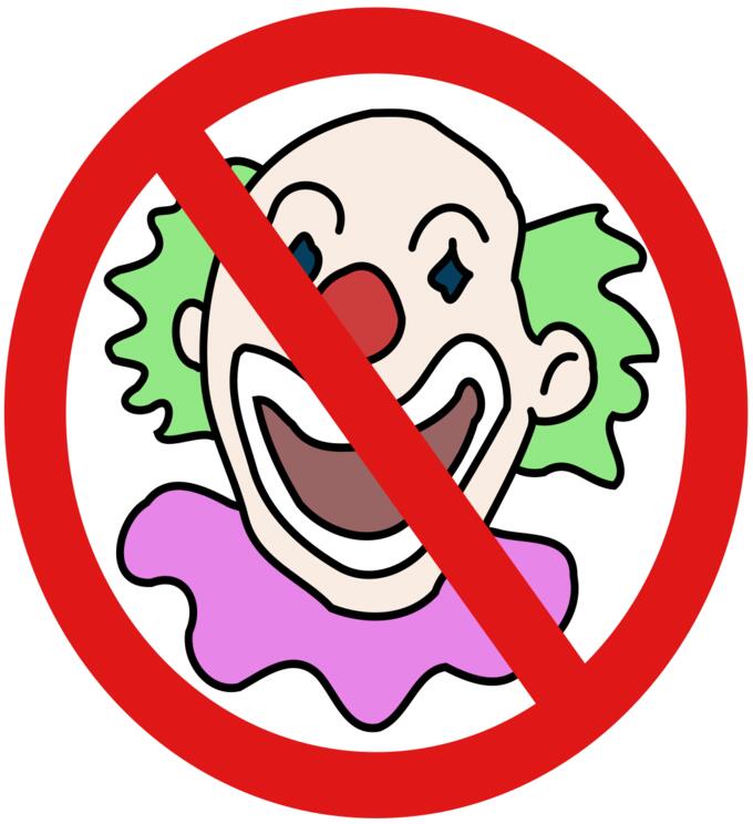 No Clowns symbol