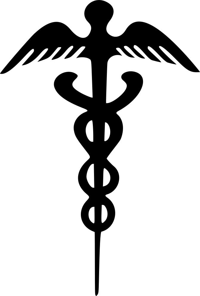 Medical sign silhouette