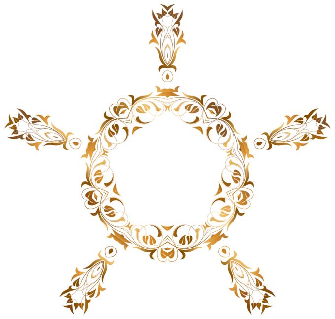 Leafy gold frame