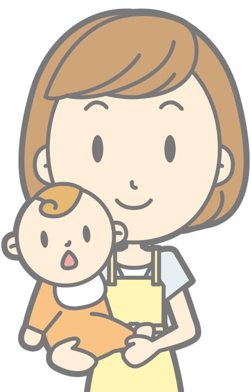 Mother and baby vector illustration