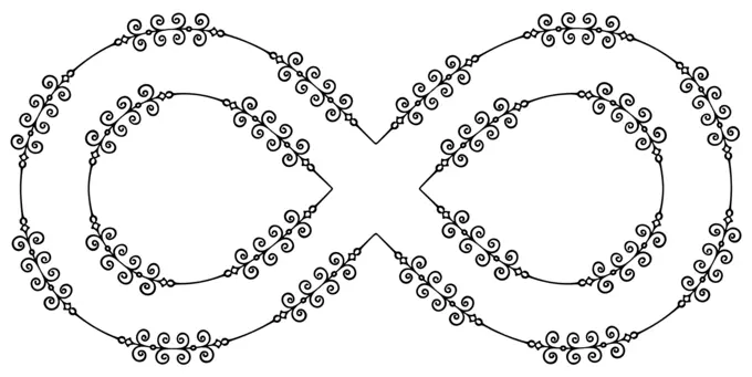 Flourish infinity symbol