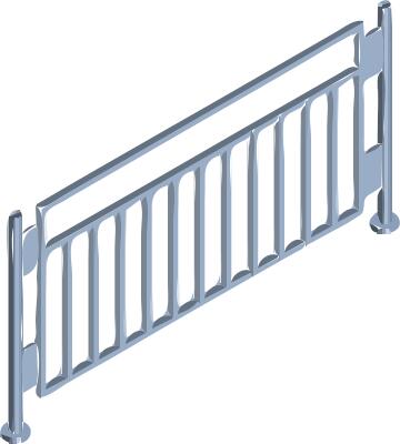 Metal fence
