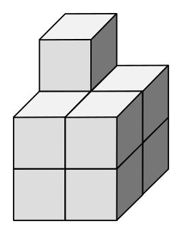 Gray dice vector image