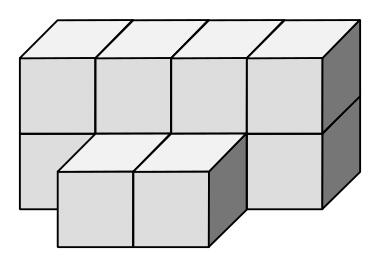 Isometric dice construction