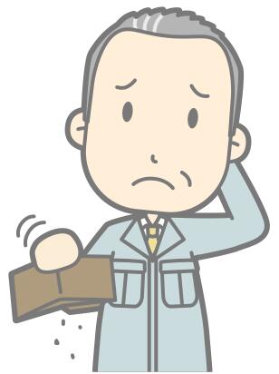 Man without cash